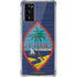 Guam Flag Dark Wood Galaxy Note20 5G Clear Case